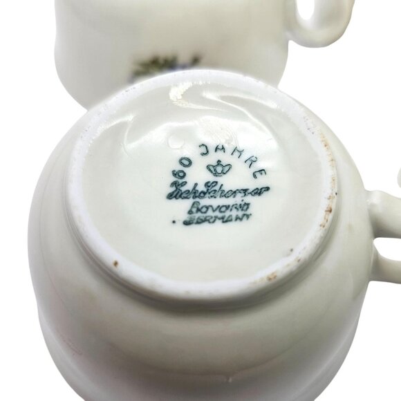 Zeh Scherzer Bavaria 60 Jahre Floral Tea/Coffee Set Pot 4 Cups Vintage Porcelain - Picture 13 of 16